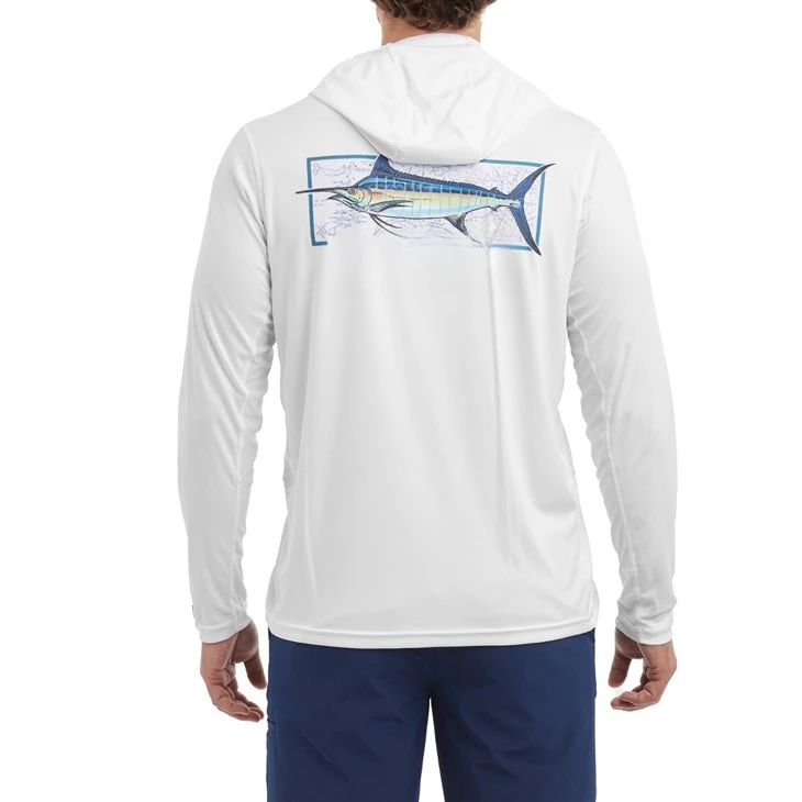 Marlin Minds Hooded Fishing Shirt